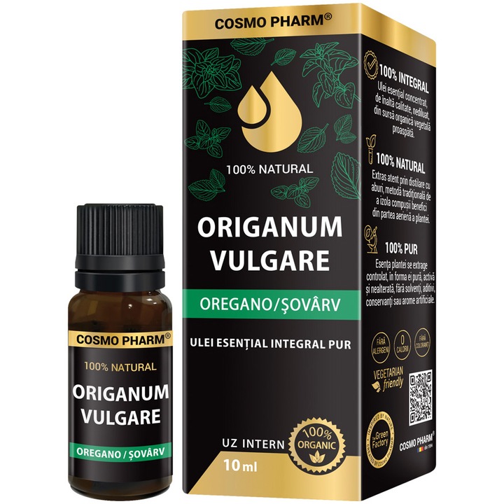 Oregánó illóolaj 100%-ban természetes, Cosmo Pharm, 10 ml
