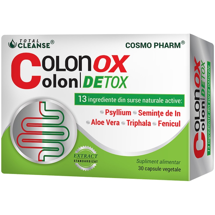 Total Cleanse Colonox Colon Detox, Cosmo Pharm, 30 capsule