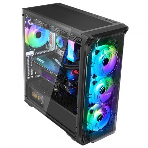 m*r様 PC i3-12100 DDR4-32GB 2TB Gen4 NVMe Sistem Desktop PC Intel Core i3-12100F pana la 4.3 Ghz, 32 GB ram