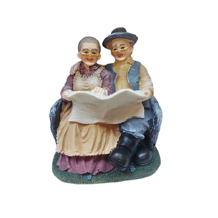 Statueta decorativa, Mos si Baba, Multicolor, 12 cm, 1025DD9