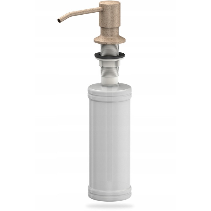 MyQ Dozator chiuveta pentru sapun lichid de spalat vase, bej, usor de instalat