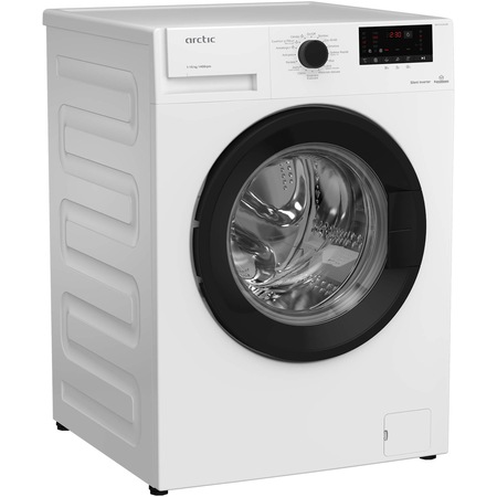 Masina de spalat rufe Arctic AB101422XLWB, 10 Kg, 1400 RPM, Motor Silent Inverter, ExtraSteam, Fast+, Display digital, Add-In, Clasa B Alb