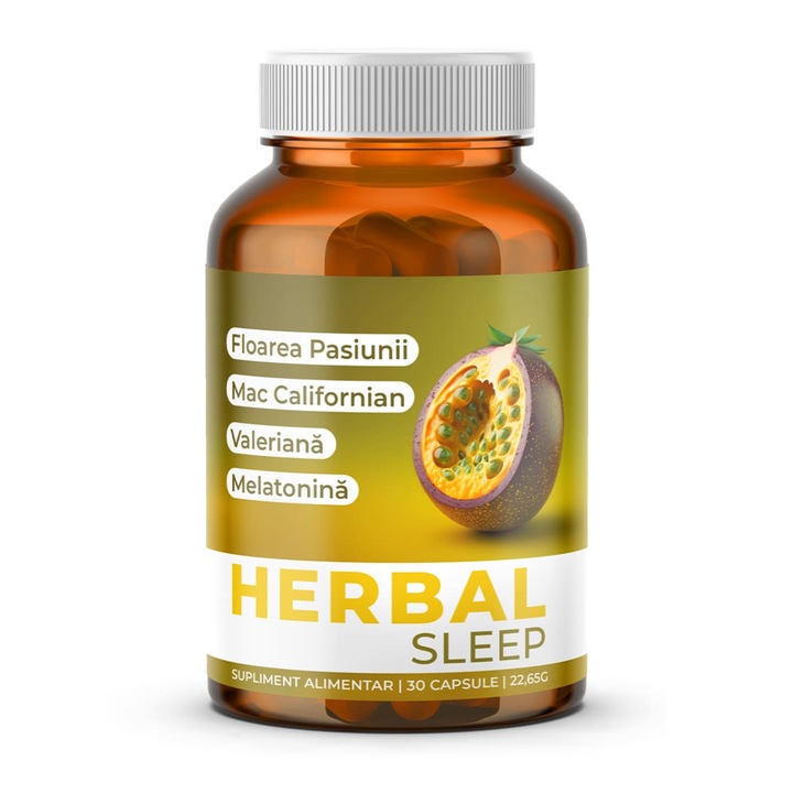 Supliment alimentar pentru somn, Doza de Sanatate, Herbal Sleep, 30 capsule