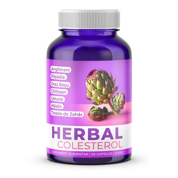 Supliment alimentar pentru colesterol, Doza de Sanatate, Herbal Colesterol, 30 capsule