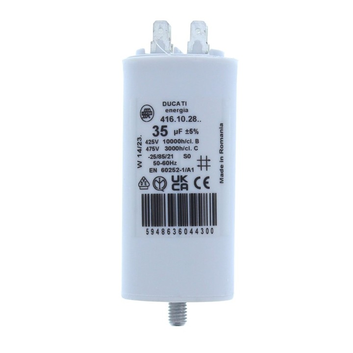Condensator pornire motor 425V 35uF cu pin, Ducati Energia 416102864