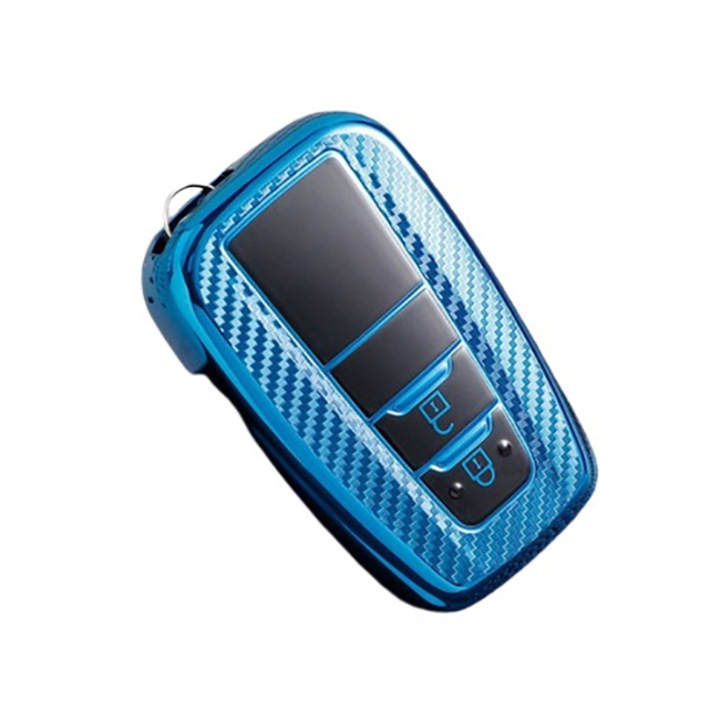 Szénkék kulcstok a Toyota CHR C-HR Prius Keyless 2 gombokhoz