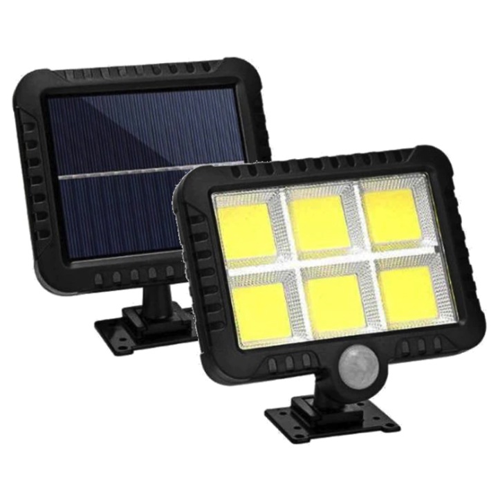Proiector solar 10W 6 casete COB SL-F120 Senzor de lumina si miscare