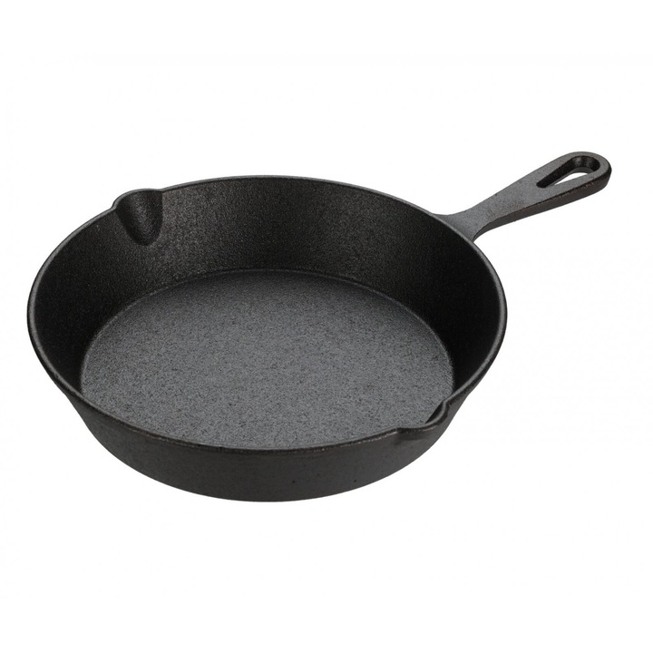 Универсален тиган, Vaggan, чугун, 20х4.2 см, 0.7 л, черен