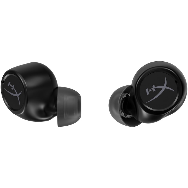 Casti in-ear HyperX Cirro Buds Pro, True Wireless, Bluetooth 5.2, ANC + Ambient Mode, Gaming Mode, autonomie pana la 7 ore casti + 28 ore case, fast charging 40 min, 3 seturi eartips, compatibil PC/Nintendo Switch/Mobile, negru