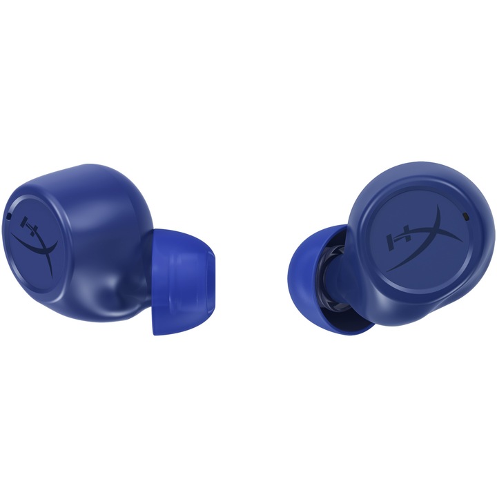 Слушалки In-ear HyperX Cirro Buds Pro, True Wireless, Bluetooth 5.2, ANC + Ambient Mode, Gaming Mode, Автономност 7 часа + 28 часа калъф, Fast charging 40 мин, 3 комплекта наушници, Съвместимост PC/Nintendo Switch/Mobile, Син