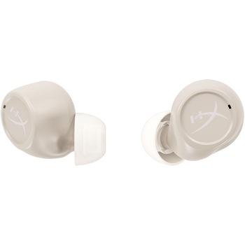 Casti in-ear HyperX Cirro Buds Pro, True Wireless, Bluetooth 5.2, ANC + Ambient Mode, Gaming Mode, autonomie pana la 7 ore casti + 28 ore case, fast charging 40 min, 3 seturi eartips, compatibil PC/Nintendo Switch/Mobile, bej