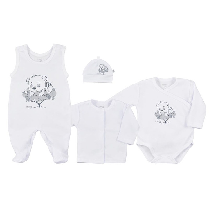 Комплект от 4 части за деца Koala Spiacy Mis 08-737, Бял 62 СМ