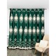 Set Perdea si Draperie Victoria, 2 draperii black-out 2x150x260cm verde, cu perdea 400x260 cm alb, model PDP 01, confectionate cu rejansa sina