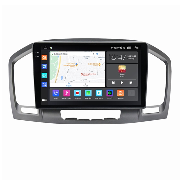 Navigatie Opel Insignia din 2008-2013, NAVIGPS, Rezolutie 2K, Ecran QLED 9.5 inch, 8GB RAM si 128GB ROM, Android, Procesor Octacore, Slot sim 4G, Sunet DSP, Wireless Carplay si Android Auto, Camera Marsarier