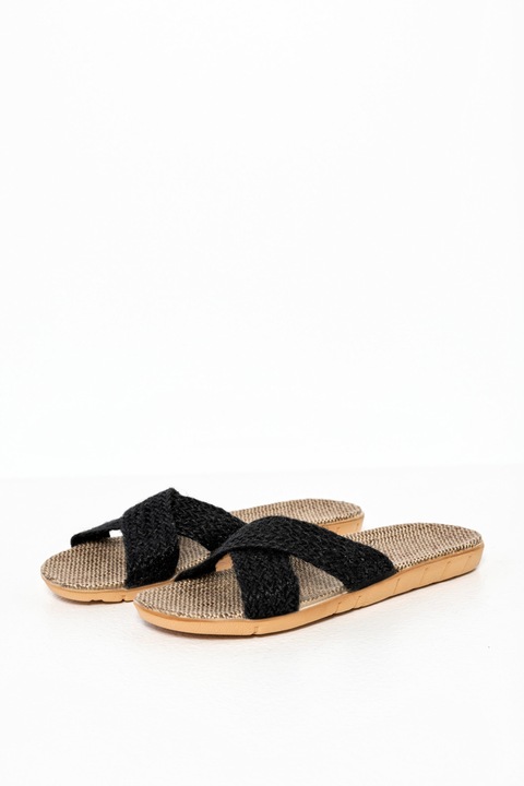 Papuci dama Funky Steps, Negru, 37-38 EU, FSS237