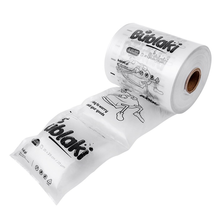 Folie cu bule pentru protectie, Bublaki, 20x20 cm, 500 m