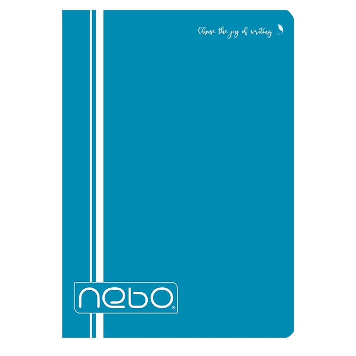 10 db-os füzet készlet, A5, 48 oldalas AR borító PP, világoskék, nebo