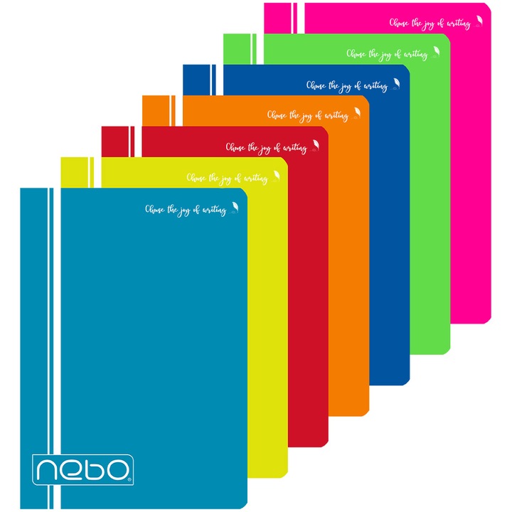 Комплект тетрадки Nebo, A5, PP корица, 48 страници, Диктовка, 10 бр./компл.
