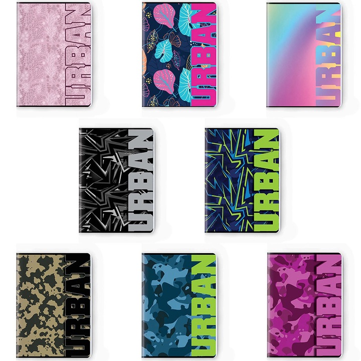 Set caiet S-cool, A4, 52 file, 75g, dictando, Premium, Urban Collection, 10 buc/set