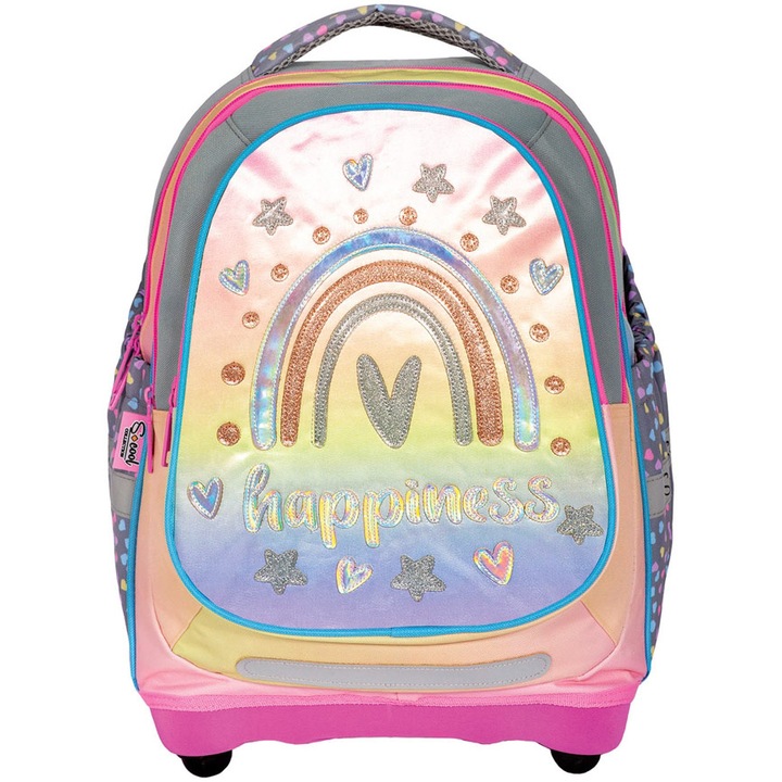 S-cool hátizsák, anatómiai, 38x39x19,5 cm, Happiness