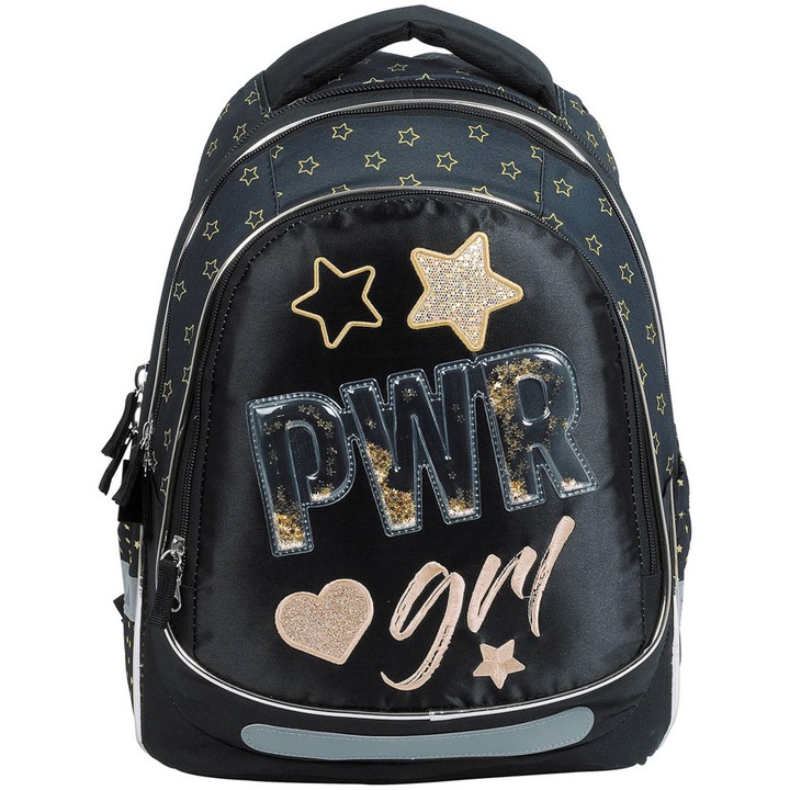 S-coo iskolatáska, Anatómiai, 41x28x21 cm, Light Pwr Girl