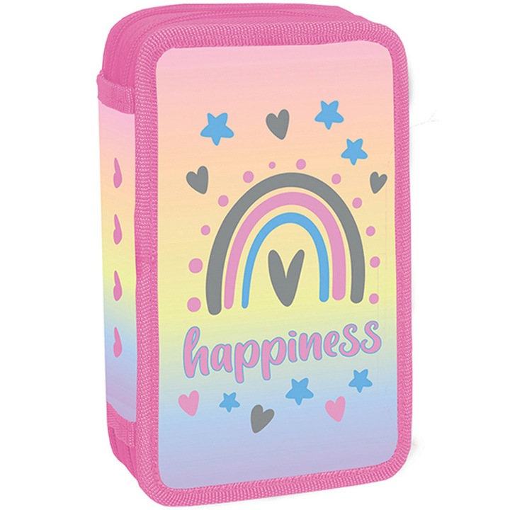 Penar S-cool, echipat, 2 fermoare, 29 piese, 20x13x5 cm, Happiness