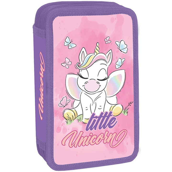 Penar S-cool, echipat, 2 fermoare, 29 piese, 20x13x5 cm, Little Unicorn