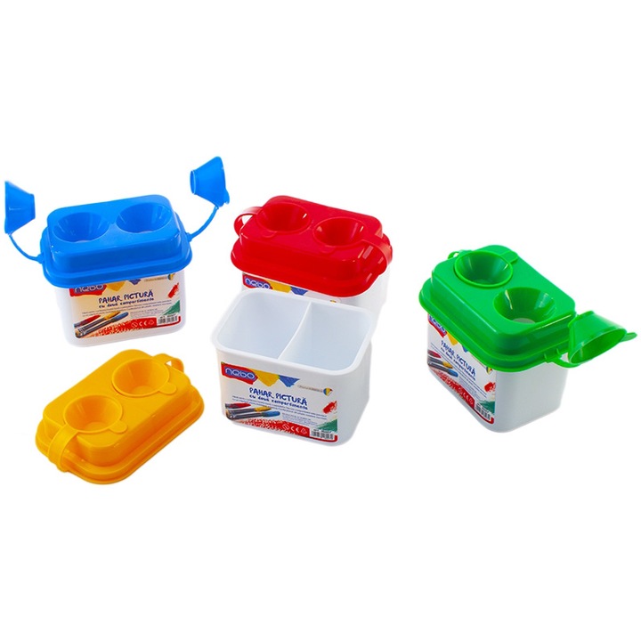 Pahar pictura Nebo, 2 compartimente