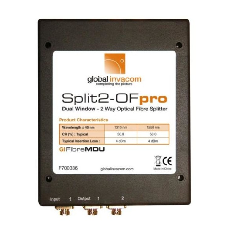 Splitter optic Invacom 1x2 Split2-OF