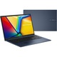 Laptop ASUS VivoBook 17 X1704VA cu procesor Intel® Core™ i7-1355U pana la 5.0 GHz, 17.3", Full HD, IPS, 16GB, 1TB SSD, Intel® Iris Xe Graphics, No, OS, Quiet Blue