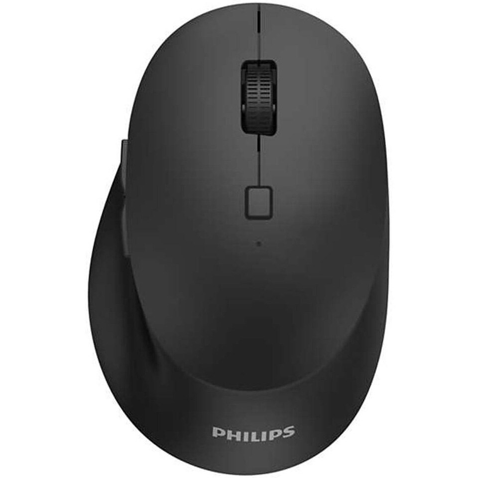 Mouse wireless Philips SPK7607, ergonomic, silent, Negru