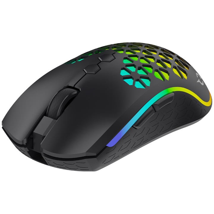 Mouse wireless Aqirys Polaris, 73 grame, fast charge, Multicolor