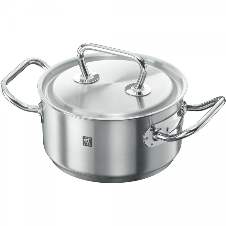 Тенджера с капак, Zwilling, Сребриста, 1.5л