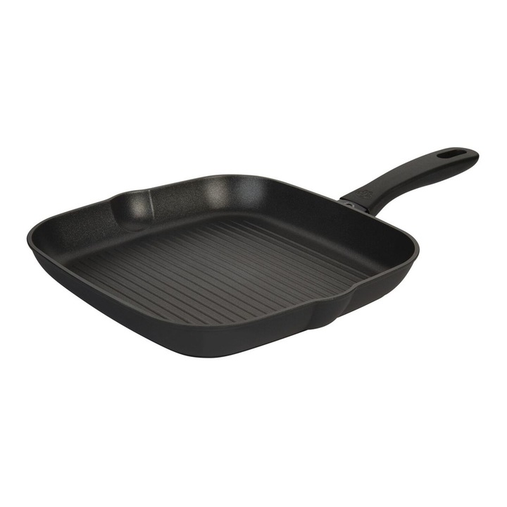 Ballarini 75002-924-0 Avola, 28cm, Négyszögletes, Alumínium, Fekete grill serpenyő
