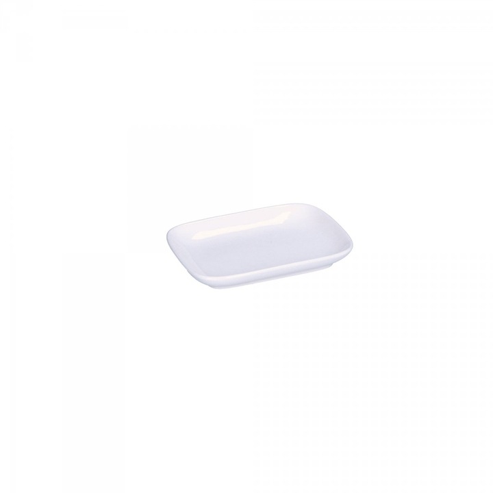 Set 6 platouri servire, La Porcellana Bianca, Portelan, 15 x 10 cm, Alb