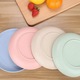 Set de 4 farfurii din fibra de grau, multicolor, 22.5cm