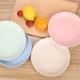 Set de 4 farfurii din fibra de grau, multicolor, 22.5cm