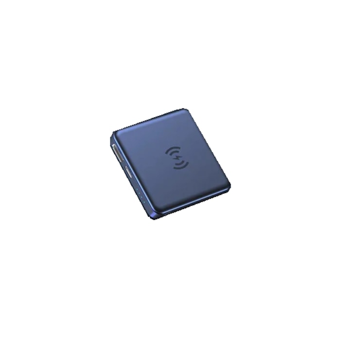 Магнитно безжично зарядно, с бързо зареждане, за iPhone 12 / 13 Pro Max Abbesvensso, синьо, 5000 mAh