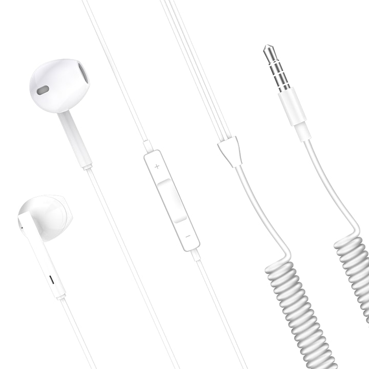 Kihangosító fejhallgató 3,5 mm XO Design EP7, fehér