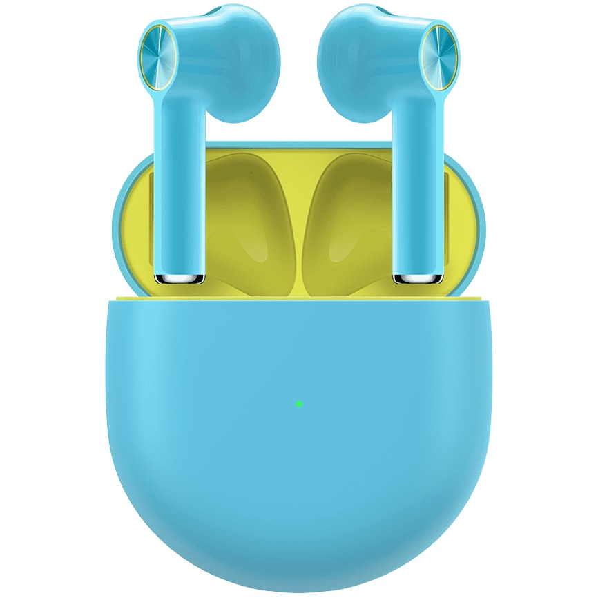 OnePlus Buds Handsfree Bluetooth слушалки, сини, повторно запечатани ...