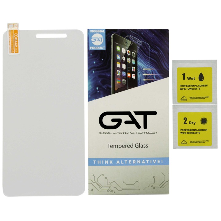 Folie protectie, GAT, Compatibil Xiaomi MI A1/MI 5X, 9H, Sticla securizata, Transparent
