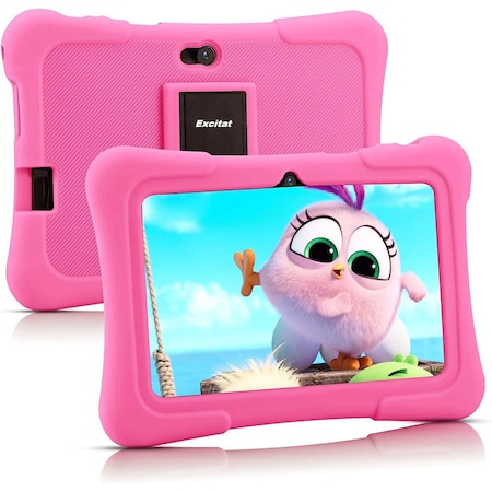 Tableta pentru copii, Excitat, Plastic, Quad Core Android 10.7 inchi, 2+32 GB ROM, Roz