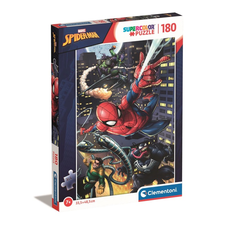Пъзел 180 части Clementoni, Spider-Man, 7 години+, Многоцветен