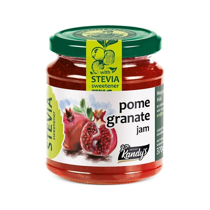Gem de rodie fara zahar, cu STEVIA, Kandy's, 370g