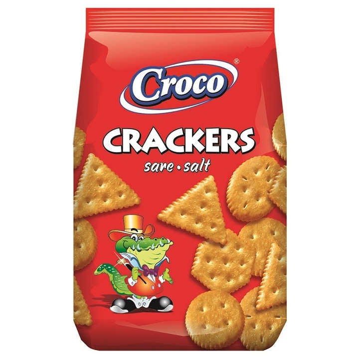 Set 12 x Biscuiti Sarati Croco Crackers Sare 100 g