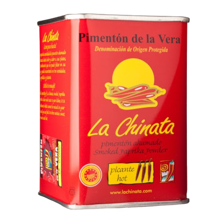 Set 2 x Paprika Afumata Picanta in Cutie Metalica, la Chinata, 70 g