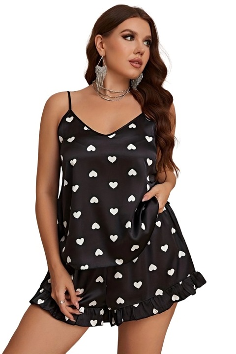 Пижама голям потник и къс панталон, Сърчица