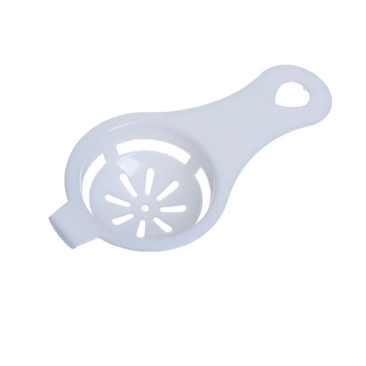 Separator pentru Oua, Separa Galbenusul de Albus, PVC Alb, CBD CORAL BEST DEALS Alb 6 cm