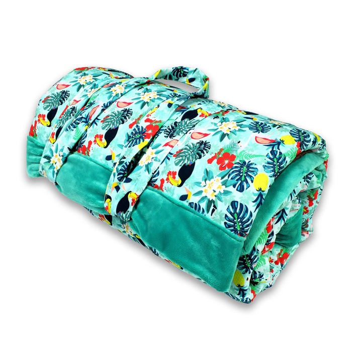 Patura de plaja, picnic, Tucan, multicolor, 180 x 200 cm