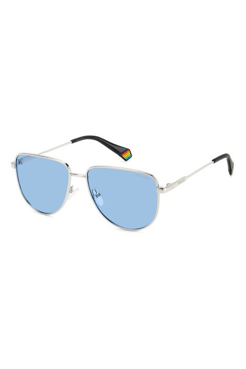 Polaroid, Polarizált aviator napszemüveg, Ezüstszín, 56-15-145